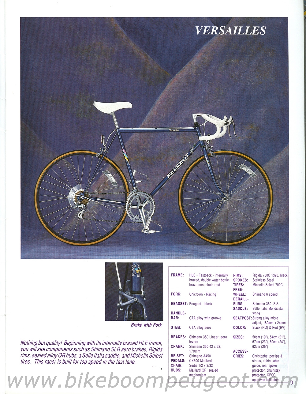 Peugeot 1989 USA Brochure